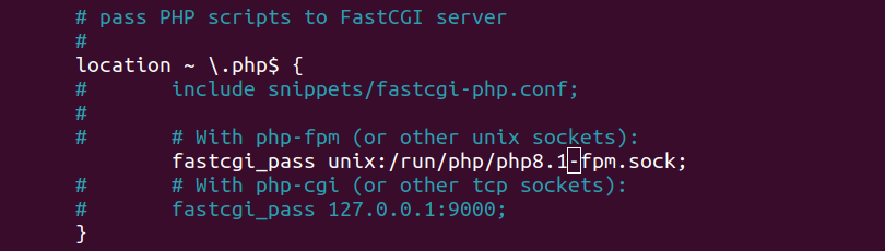 Конфигурация PHP в Nginx